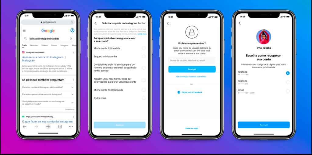 Instagram lança página para revelar conta hackeada