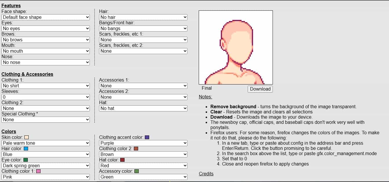 Stardew Valley: Site permite criar seu próprio personagem (Foto: Reprodução / Poltergeister)