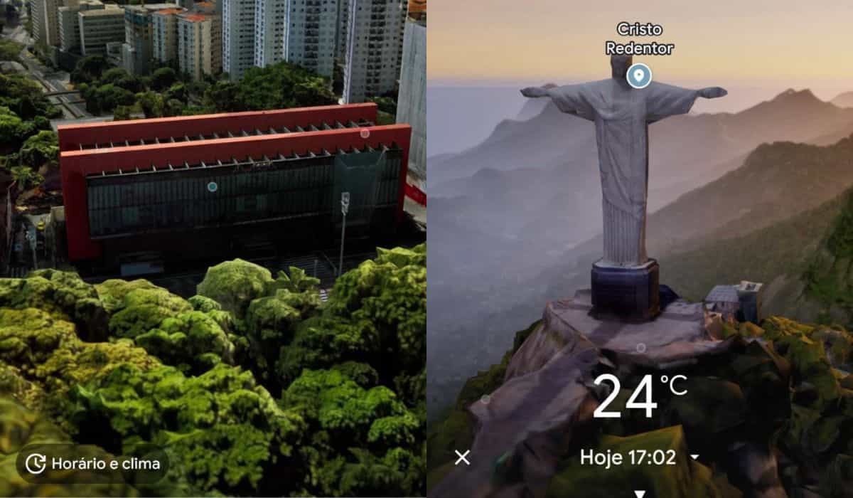 Google Maps lança visualização 3D de pontos turísticos do Brasil
