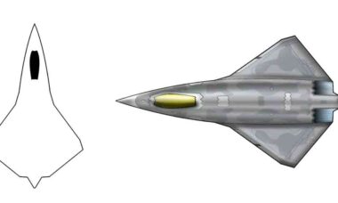 Lockheed Martin deixa vazar desenho do que poderia ser seu caça de 6ª geração. Photo: @aviationdesigns_mg