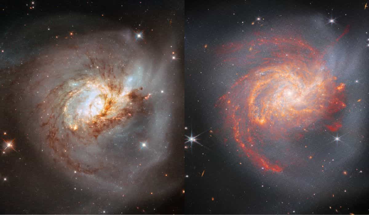 NASA: Webb e Hubble registram colisão cósmica