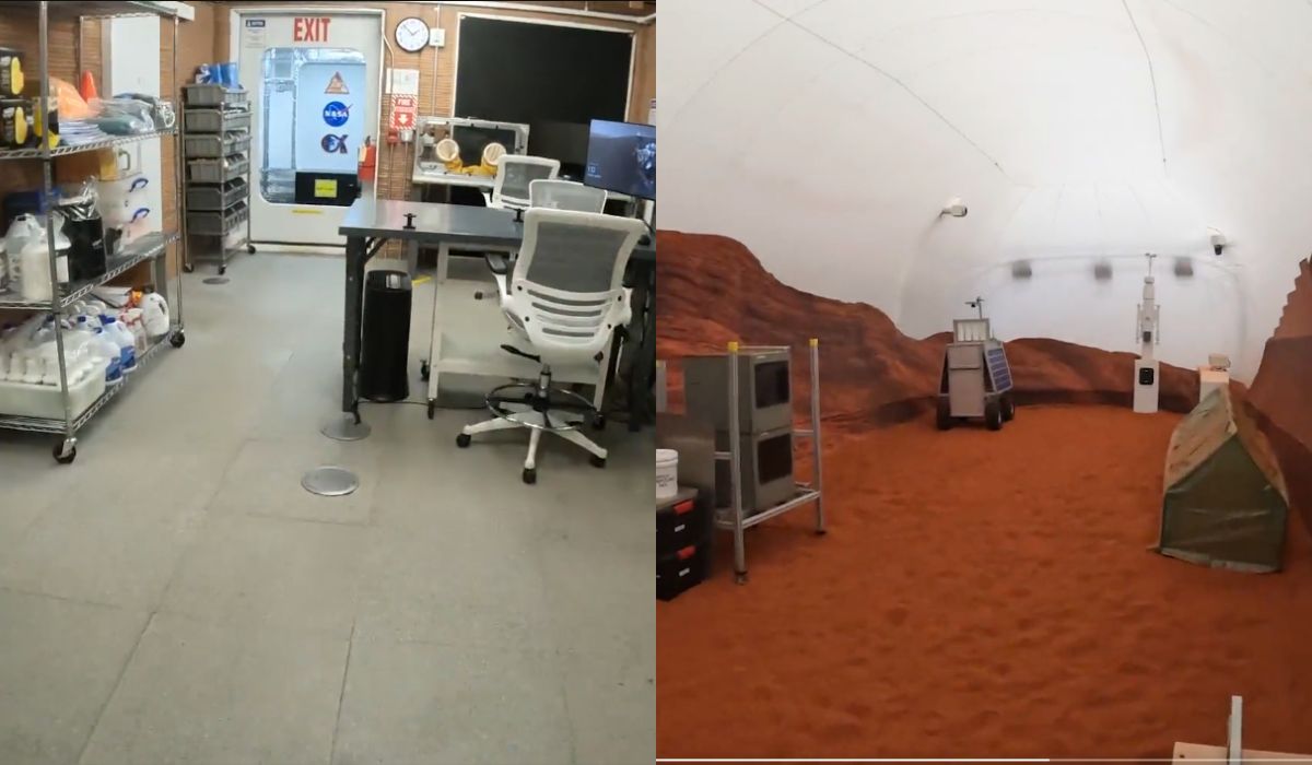 NASA exibe habitat da missão de simulação em Marte (Foto: Reprodução / NASA)