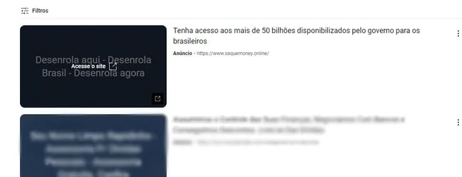 Google e Meta divulgam links falsos do 'Desenrola Brasil' (Foto: Reprodução / G1)