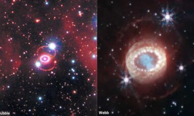 James Webb e Hubble divulgam fotos da Supernova 1987A