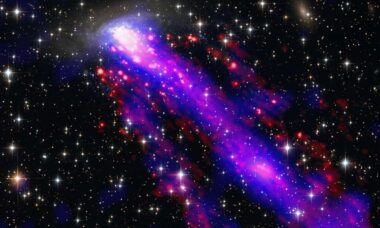 NASA exibe galáxia incrível que 'corre' pelo espaço