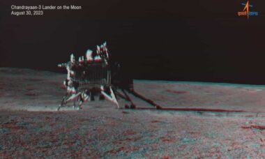 Sonda da NASA captura pouso da sonda lunar indiana 'Chandrayaan-3'