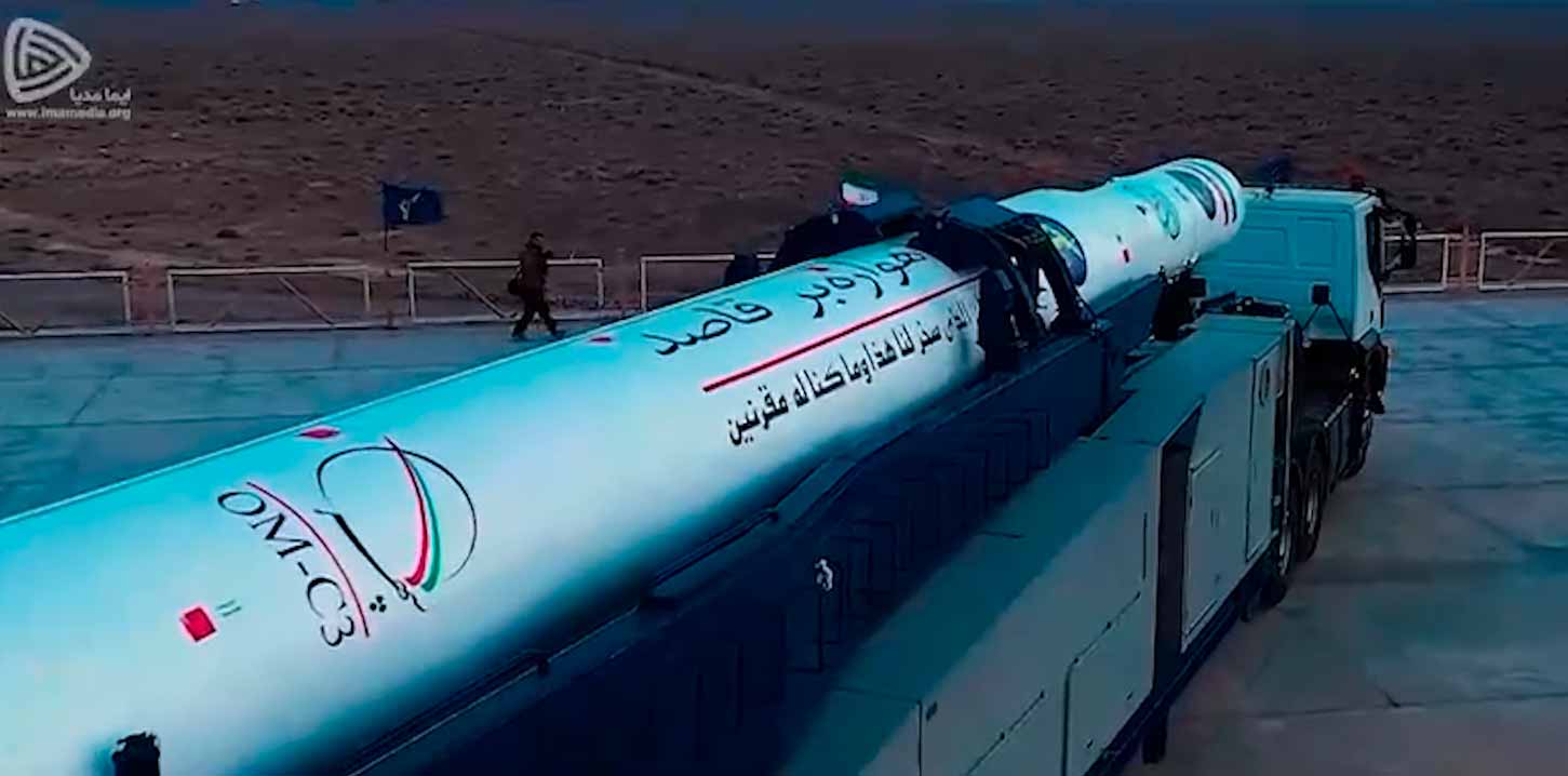 Video: Iran sender med succes den tredje militære satellit i kredsløb. Foto: Twitter @Tasnim_military