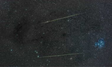 NASA divulga chuva de meteoros causada pelo cometa Halley