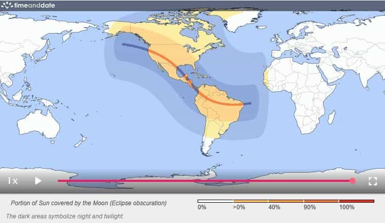 To jest jutro! Okrężne zaćmienie Słońca będzie widoczne z różnych miejsc na całym świecie (Time and Date)