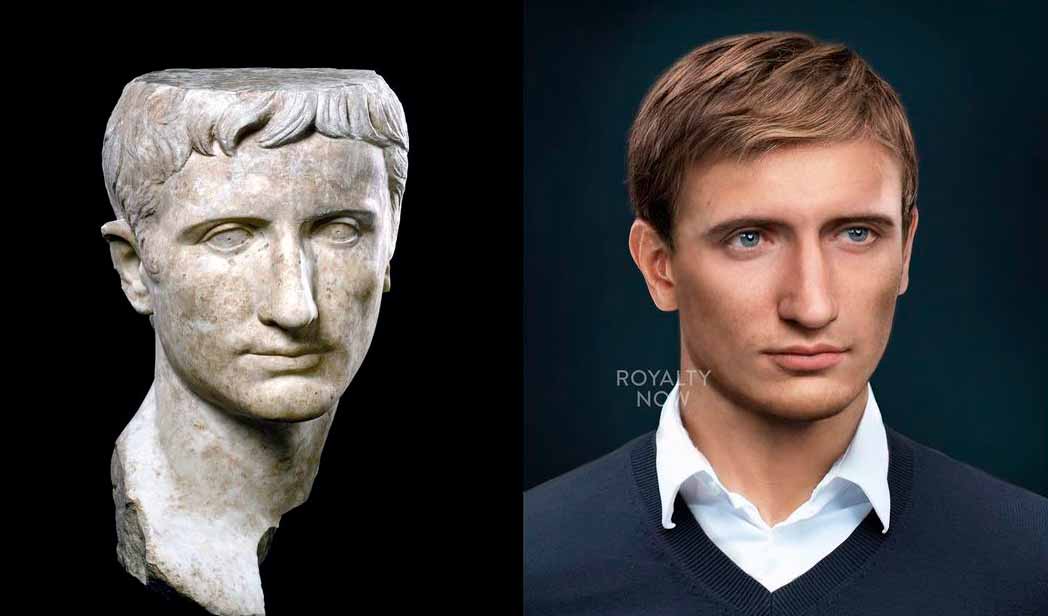 Vídeo: Rosto do imperador romano reconstruído para o século 21 o deixa parecido com Daniel Craig. Foto: Reprodução Instagram @royalty_now_