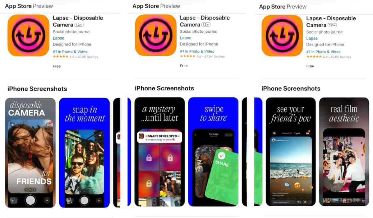 Lapse: a new app is seen as a competitor to Instagram (Lapse)