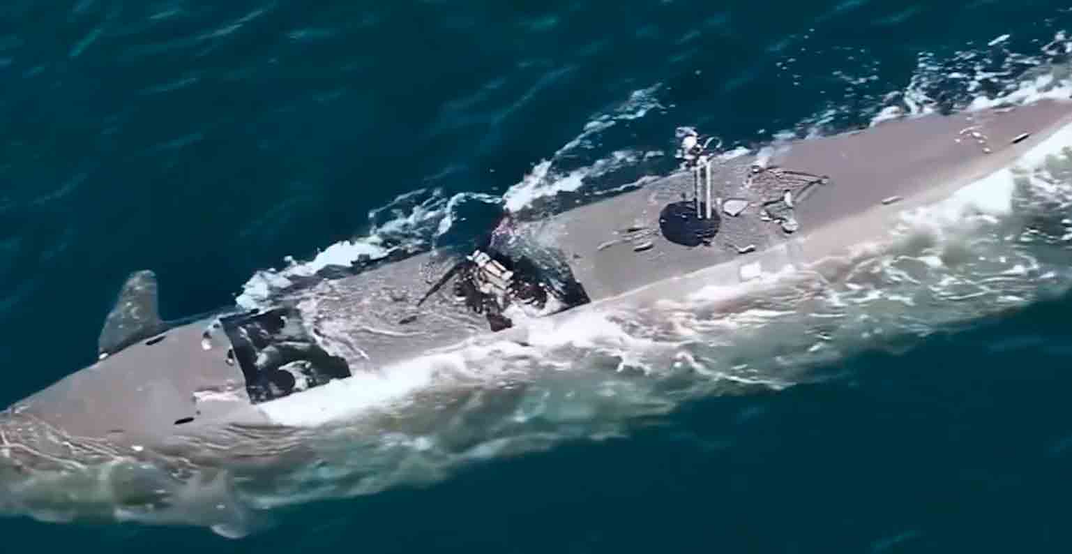 Film szwedzkiej armii pokazuje łódź sił specjalnych, która może działać jak łódź podwodna