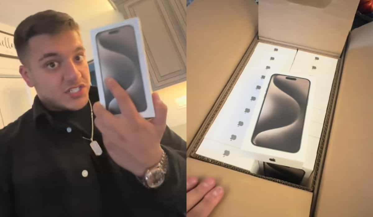Influencer Vásárol egy iPhone 15 Pro Max-et, és véletlenül egy 170 000 dolláros Apple szállítmányt kap