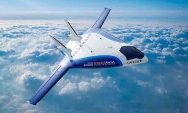 Maior drone comercial do mundo será equipado com propulsão a hidrogênio de 600 kW. Foto: Natilus