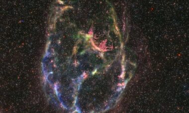 Hubble destaca imagem incrível de remanescente de supernova