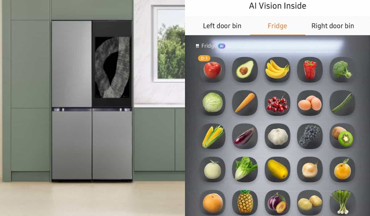 CES 2024: Samsung tillkännager kylskåp med AI som 'meddelar' dess innehåll