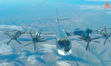 Tu-95MS. Fotos e vídeo: Reprodução Telegram t.me/mod_russia