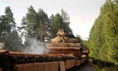 Bielorrusia mueve tanques a la frontera con Ucrania. Foto: t.me/modmilby