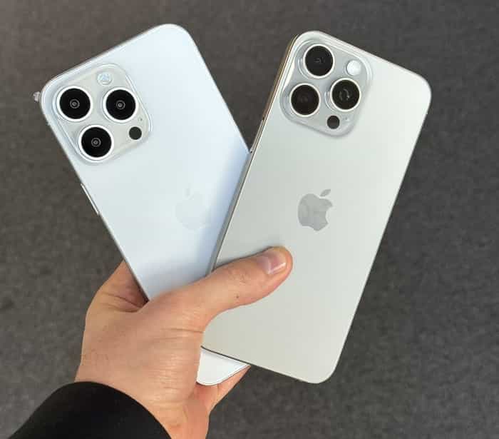 iPhone 16 Pro Max vs iPhone 15 Pro Max (X / @ZONEofTECH)