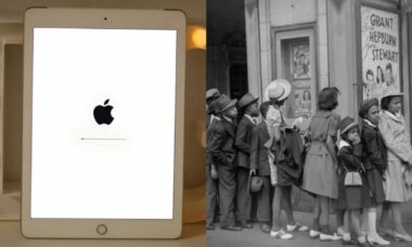 Foto de 1941 chama atenção por supostamente exibir uma criança segurando um "iPad" (Dollar Gill - Unsplash // Edwin Rosskam / Reddit)