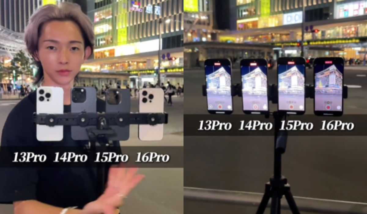 TikToker vergelijkt camera's van de iPhone 13, 14, 15 en 16 Pro en verrast internetgebruikers