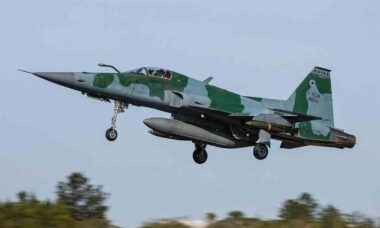 Northrop F-5EM Tiger II da Força Aérea Brasileira. Foto: Divulgação: FAB