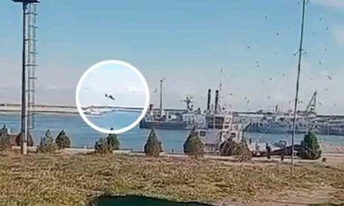 Vídeo: Drones de ataque atingem base naval no Daguestão. Telegram @Crimeanwind