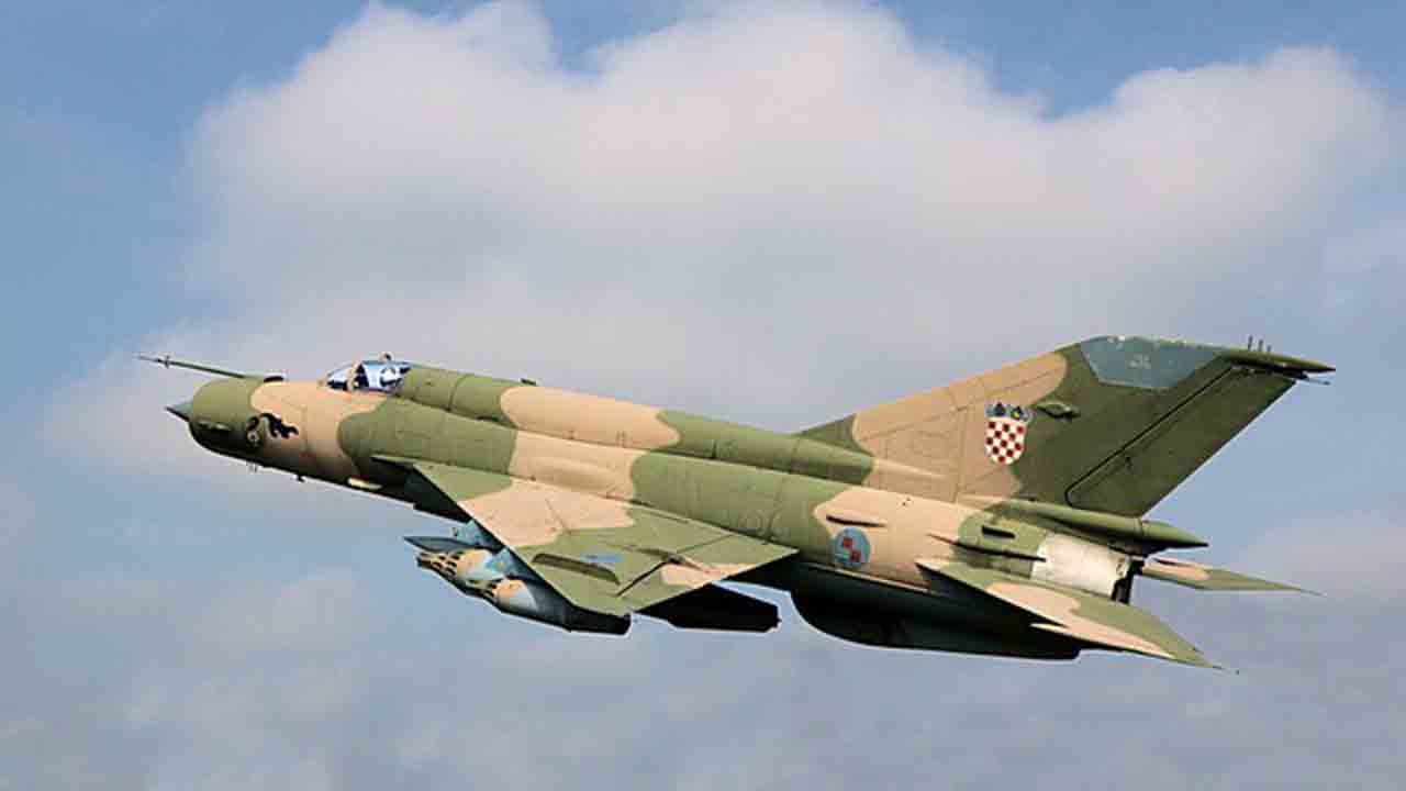 MiG-21 aus Kroatien während des Unabhängigkeitskriegs. Foto: Wikimedia