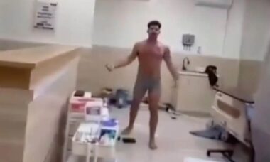 Homem surta em Bali (Reprodução/Instagram)