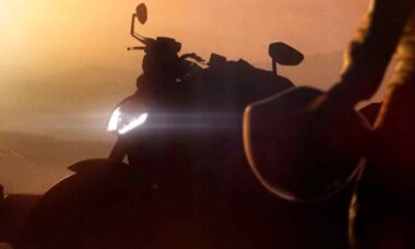 Teaser oficial da nova BMW R1300R. Foto: BMW Motorrad