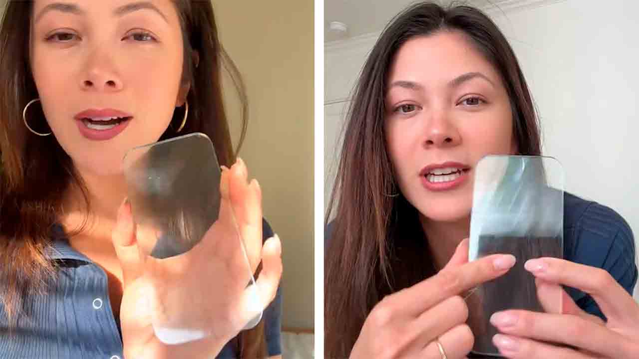 Βίντεο που έγινε viral: Γυναίκα μπερδεύει τους χρήστες του διαδικτύου αφού καταγράφηκε να χρησιμοποιεί "διάφανο κινητό". TikTok @askcatgpt