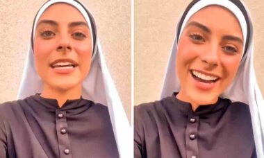 Vídeo: Freira brasileira que já foi miss chama atenção nas redes sociais. Instagram @servasdemariasantissima