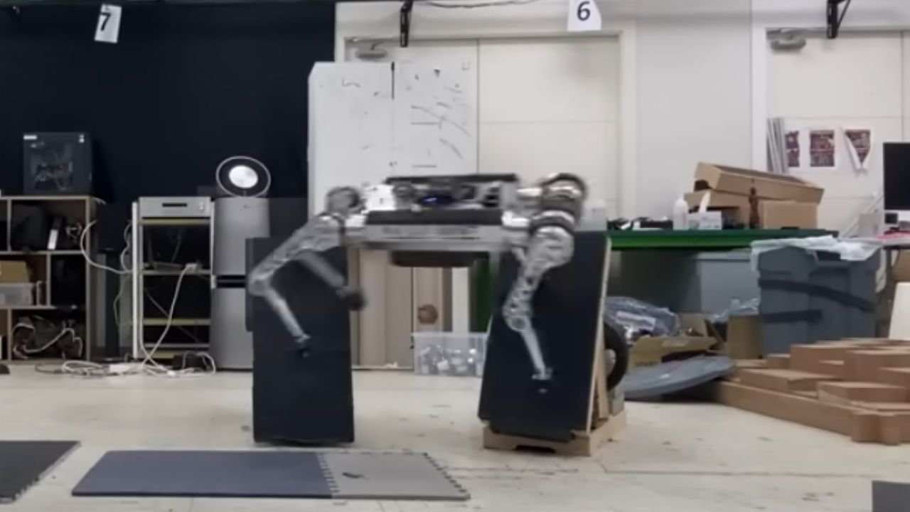 Vidéo d'un robot coréen faisant du parkour devenue virale sur les réseaux sociaux
