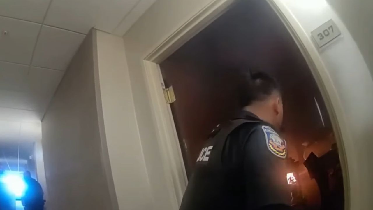 Policial viraliza em vídeo heróico após correr para apagar explosivos em chamas em hotel