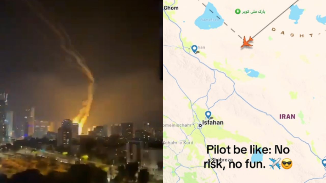 Voo solitário no espaço aéreo do Irã choca TikTokers em meio a bombardeios na região