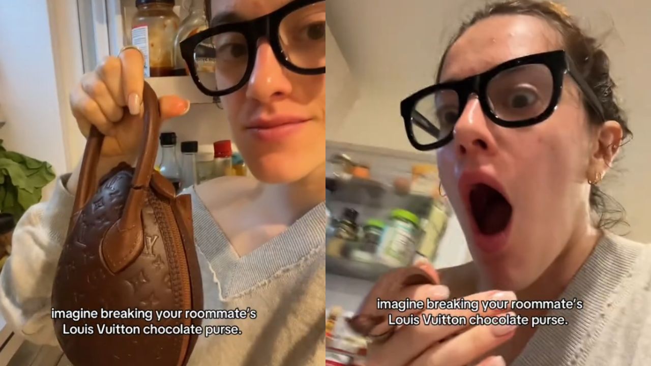 TikToker quebra bolsa de chocolate Louis Vuitton de US$ 249 e vídeo viraliza