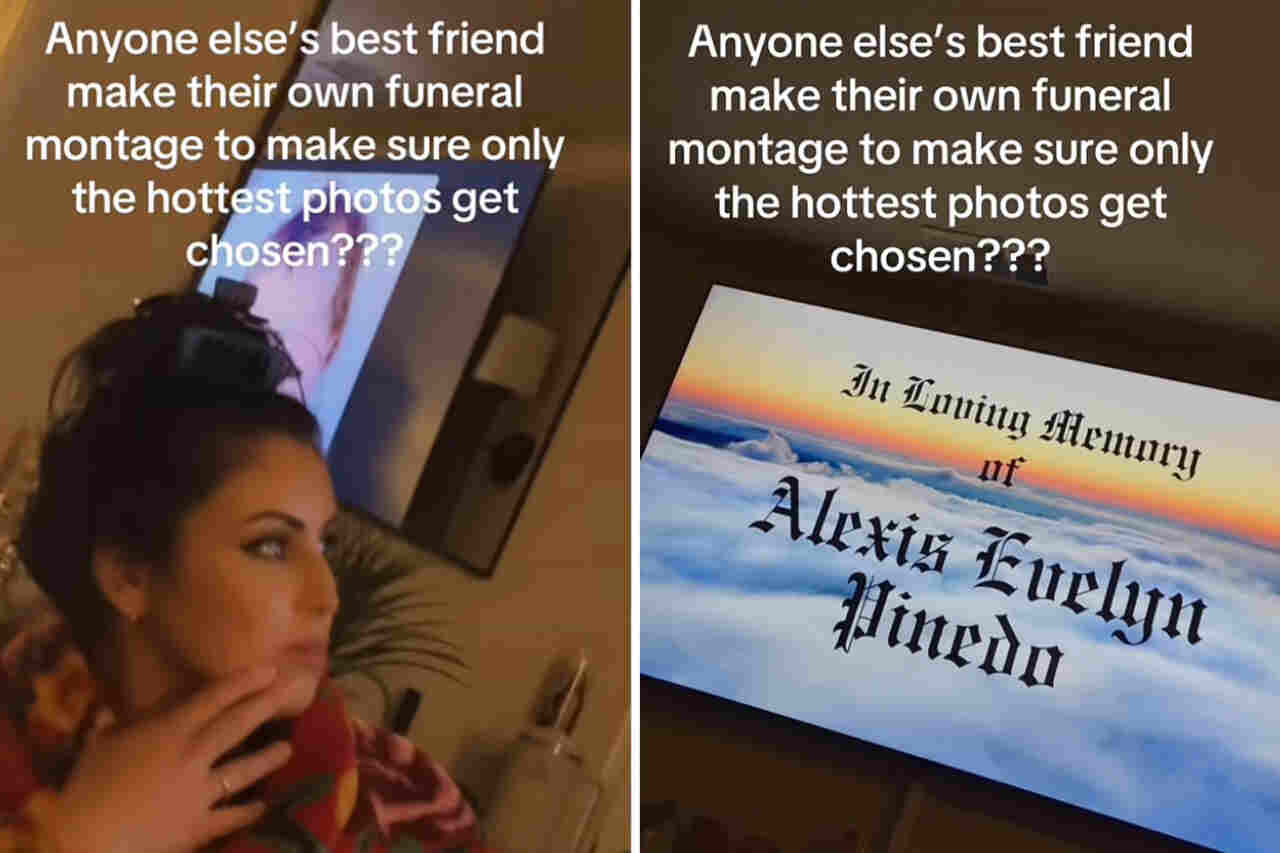 Vídeo: Mulher viraliza após preparar apresentação de seu próprio funeral