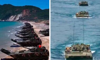 Vídeo: China testa capacidade de assalto com tanques ZLT-05. Telegram @china3army