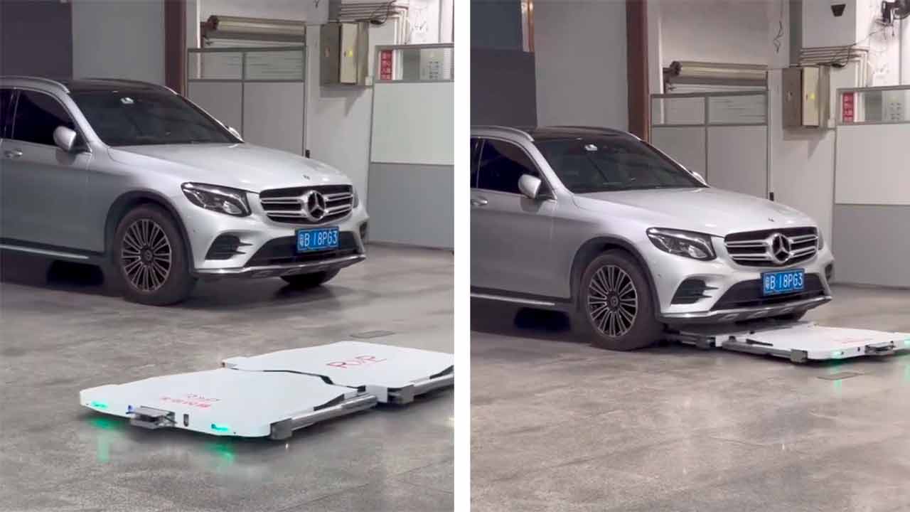 Robô manobrista viraliza nas redes. Instagram @jorgemoraes