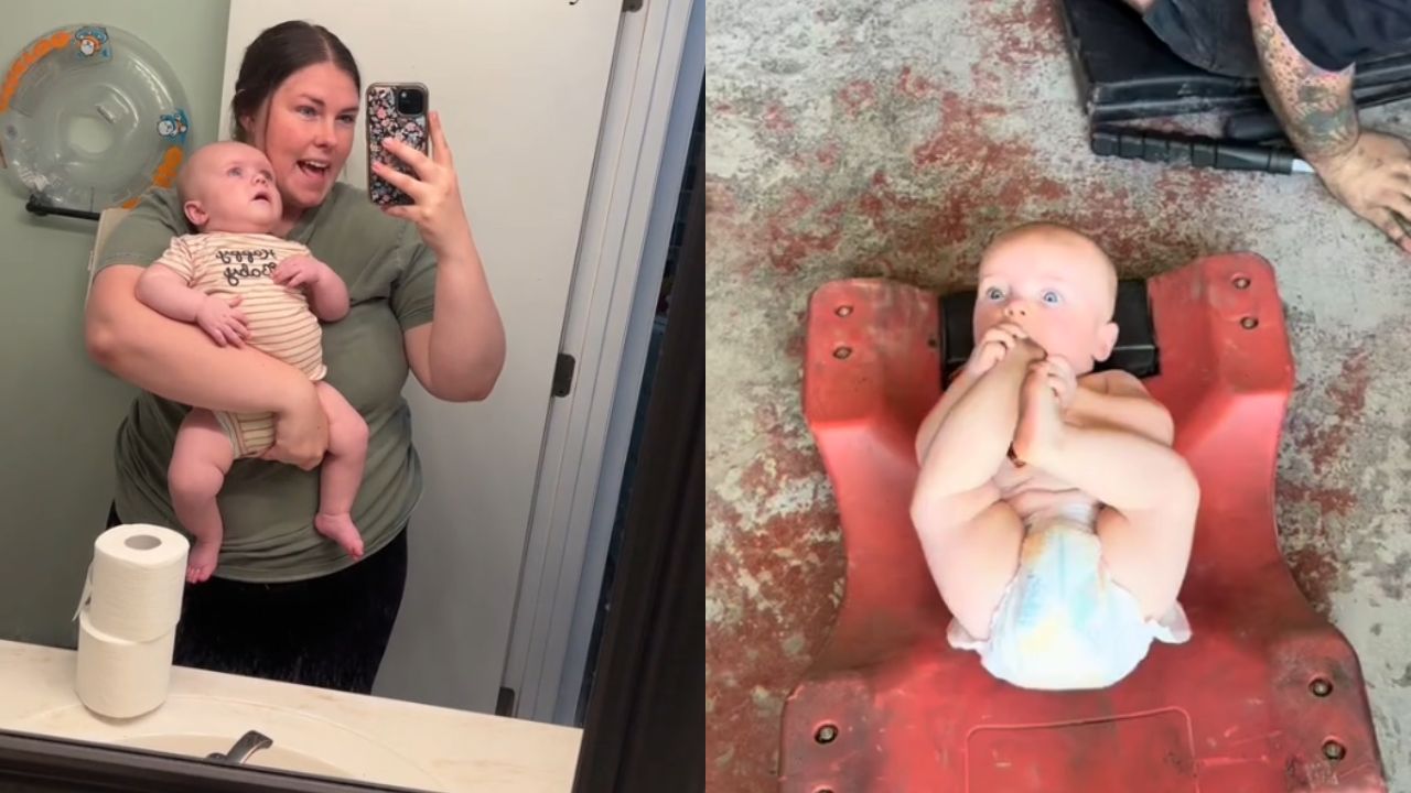 Mãe faz bebê parar de chorar com estratégia inesperada e viraliza no TikTok