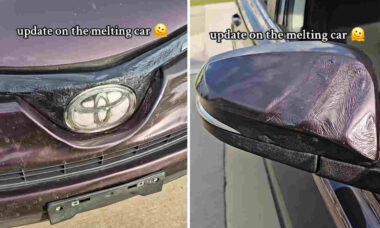 Vídeo: Mulher viraliza ao mostrar seu carro "derretendo" no sol