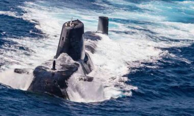 Storbritannien testar undervattensdrönare som skjuts ut från kärnvapenubåtar. Foto: Royal Navy