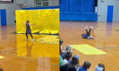 Menina participa de show de talentos sem permissão da mãe e vídeo encanta internautas