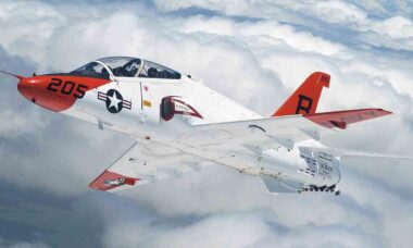 Boeing T-45C Goshawk em operação pela Marinha dos EUA. Foto: US Navy