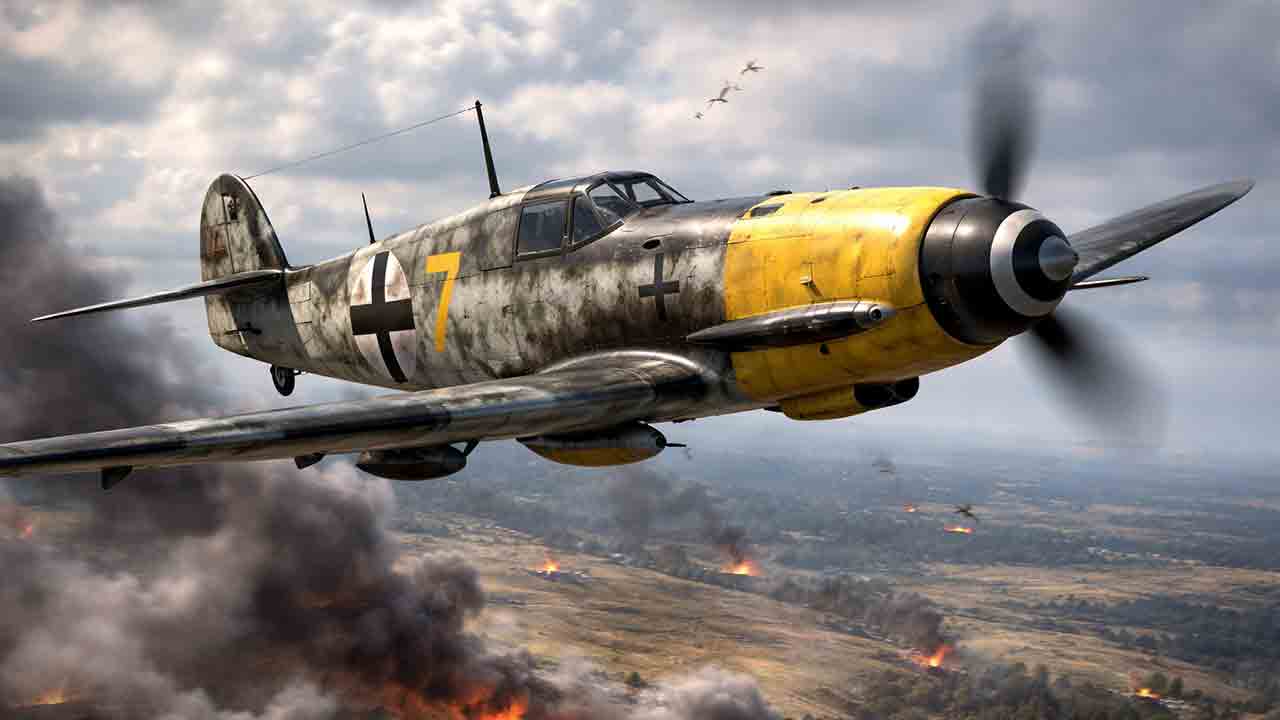 Messerschmitt Bf 109. Ilustração: Condutta