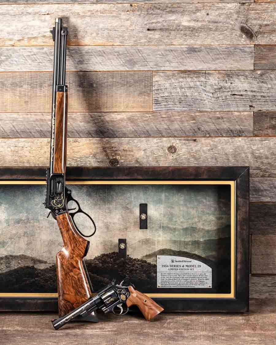 Apenas 100 unidades: rifle Model 1854 e revólver Model 29 exclusivos entram em leilão beneficente. Foto: Instagram @smithandwessoninc