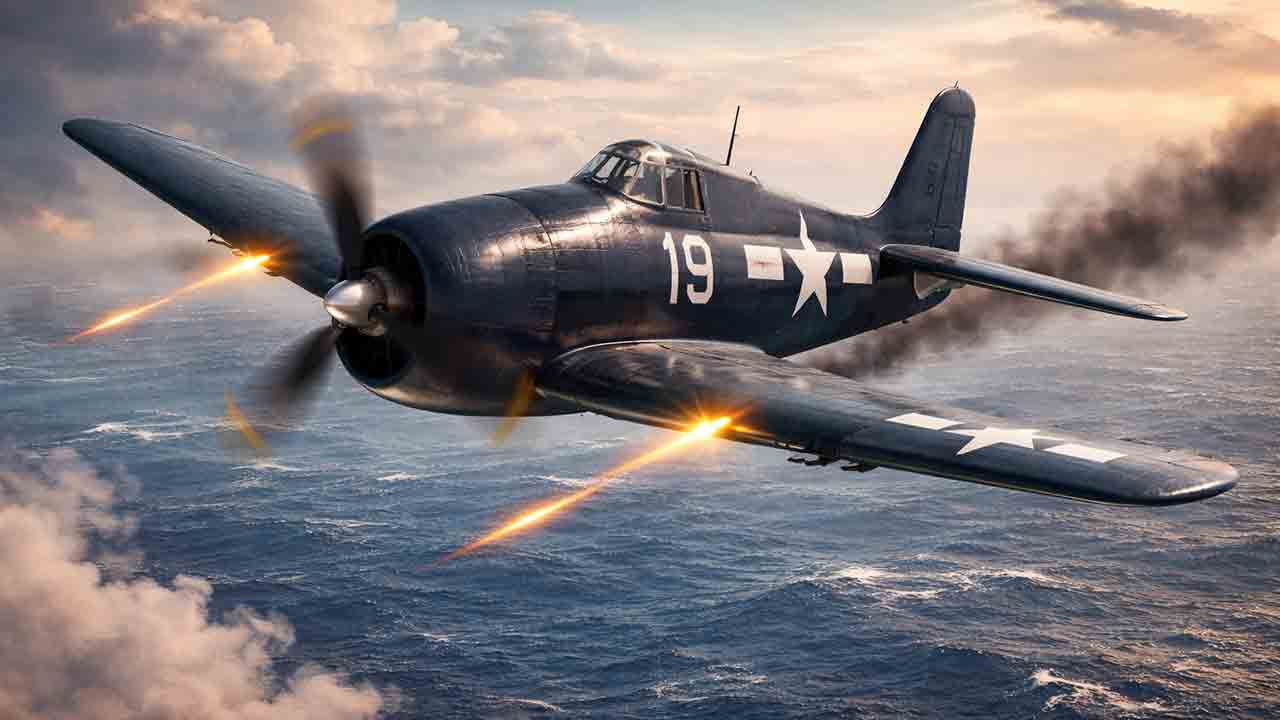 Grumman F6F Hellcat. Ilustração: Condutta