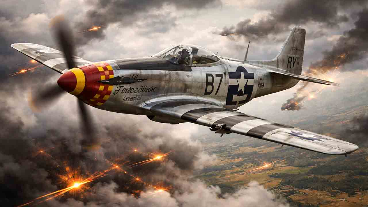 North American P-51 Mustang. Ilustração: Condutta