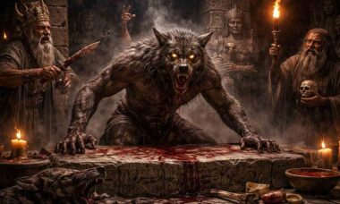 Homens transformados em animais: o segredo sombrio da lenda do lobisomem no mundo antigo. Ilustração: Condutta