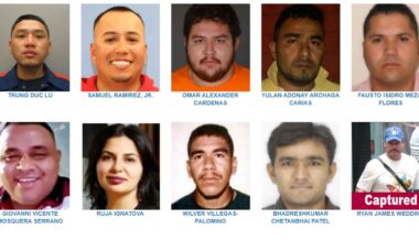 FBI aumenta recompensa mínima para fugitivos da lista “Dez Mais Procurados” para até US$ 1 milhão. Foto: FBI